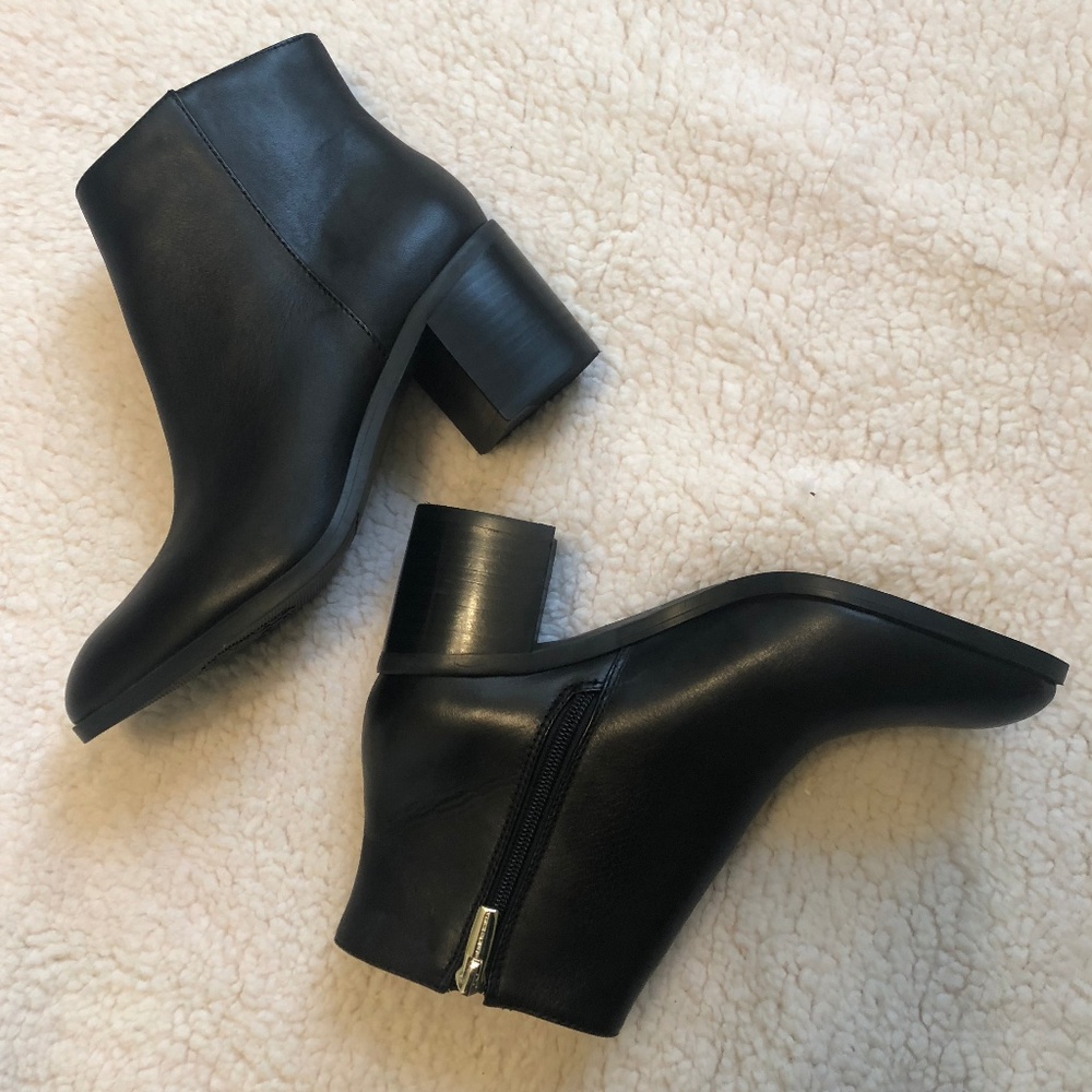 NWOT Vince Camuto Leather Black Booties